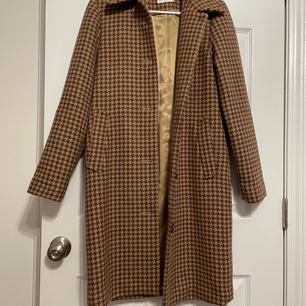 A&F Fitted Wool-Blend Coat